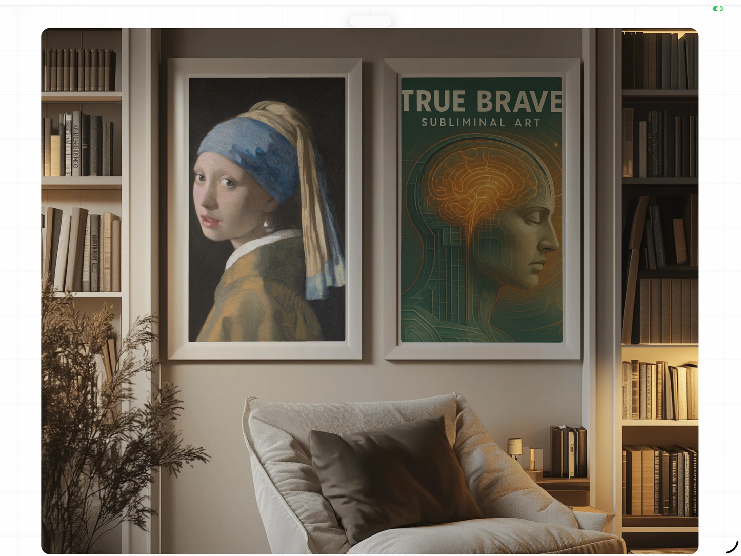 TRUE BRAVE Custom Subliminal Artwork | Reprogram Your Mind. Transform Your Life.